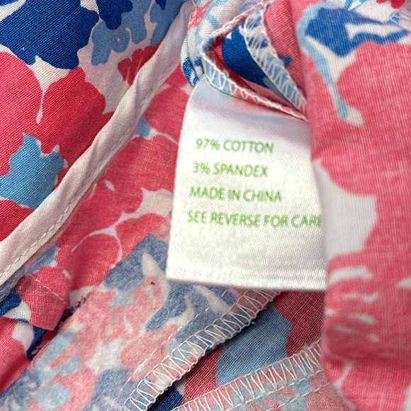 Lilly Pulitzer, Palm Beach fit pink and blue seashell Capri pants size 8 - Picture 8 of 8